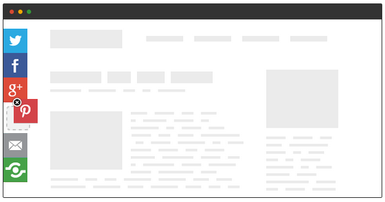floating social media buttons