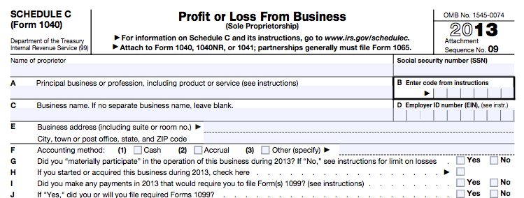 Freelancer's guide to taxes IRS Schedule C Form 1040