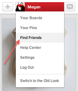 Finding Friends on Pinterest