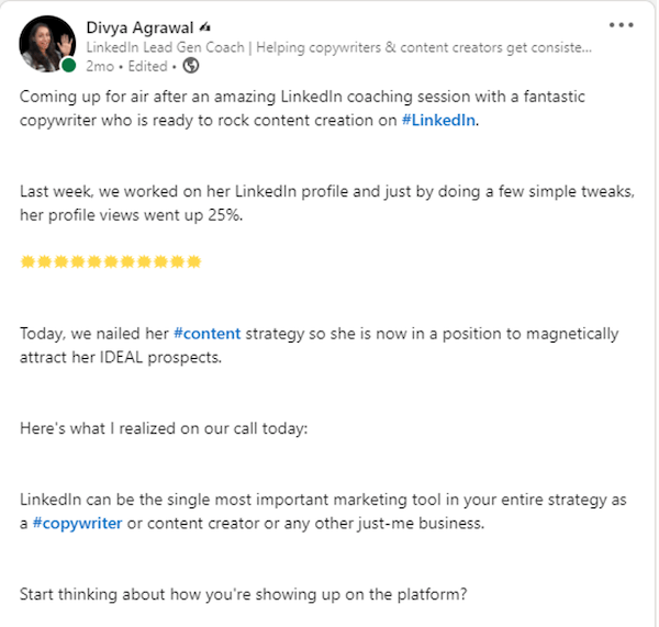 Generate leads linkedin post 3