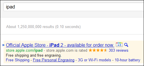 Sitelinks Example