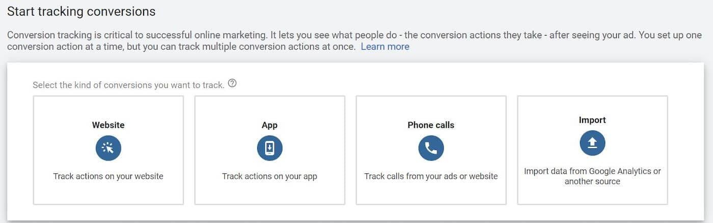 conversion sources for google ads conversion tracking