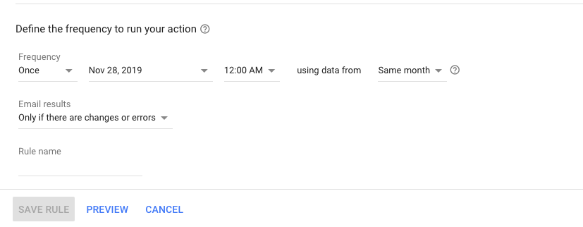 Google Ads Holiday Automation Pause