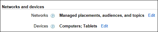 networks and devices settings