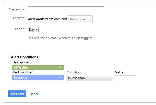 custom Google Ads alerts