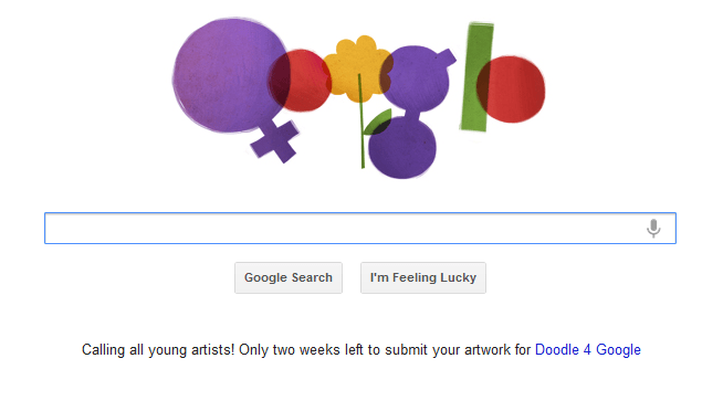 International Women's Day Google Doodle