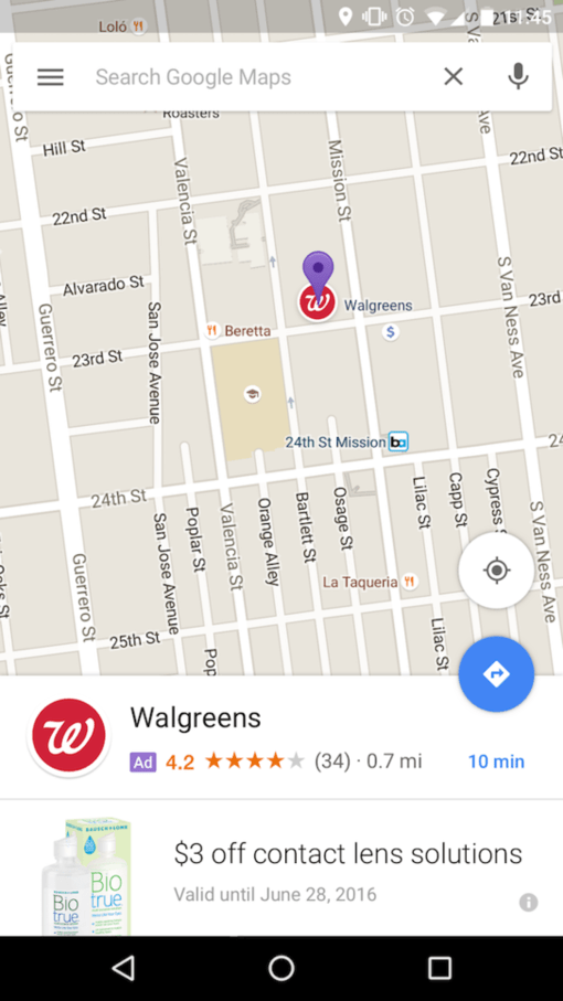 google maps promotion pins