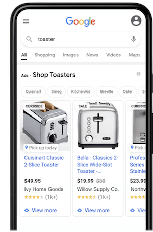 google local inventory ads with curbside and pickup now labels