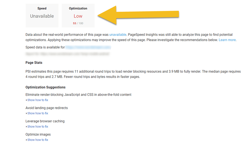 google pagespeed insights