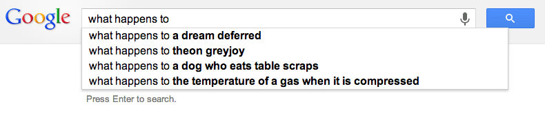 Google Predictive Search Funny