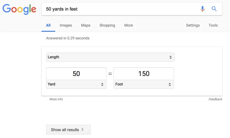 Google Zero Search Results Distance Query