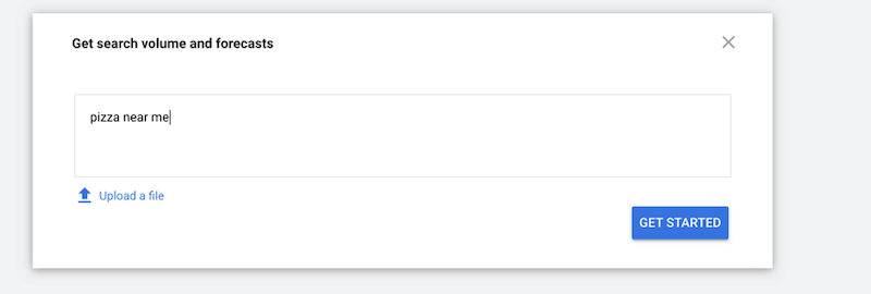 google ads for local business keyword planner search volume and forecasts