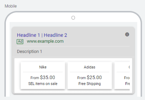 google ads price extensions price extension items