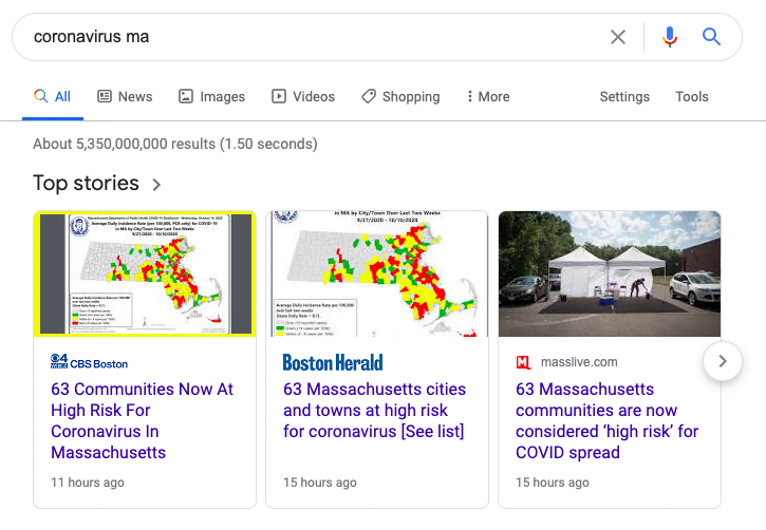google page experience algorithm update core web vitals impact to top stories