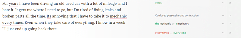 Grammarly Copywriting