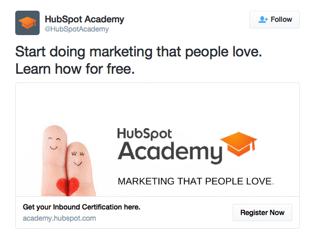 hubspot ad example