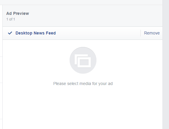 How to create Facebook ads blank ad