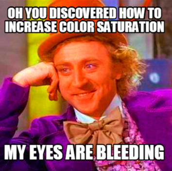 How to create Facebook ads color saturation