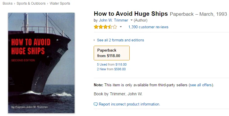 How to promote a book How to Avoid Huge Ships