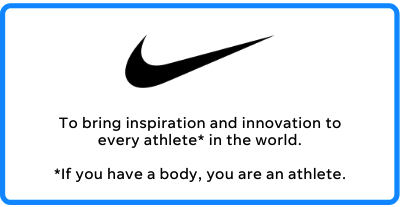 nike's business mission statement