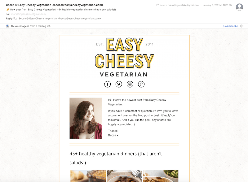 how to write emails like a human being—example email in first person
