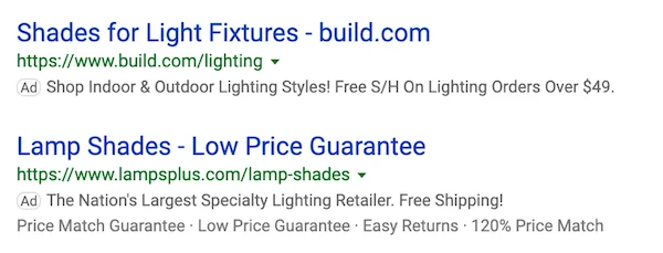 how to build an ecommerce site ad examples