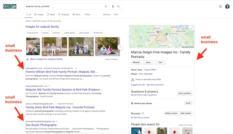 how to get on the first page of google for free