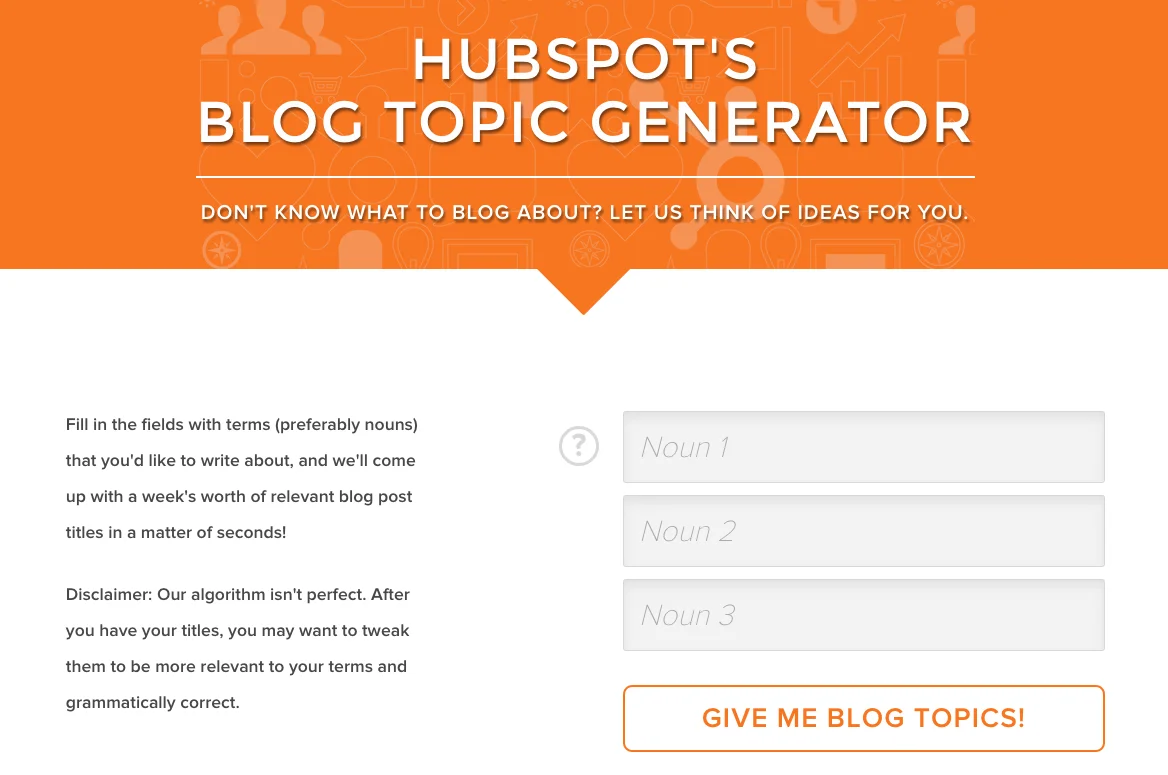 blog post topic generator