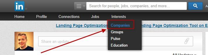 Improve your linkedin profile find a company