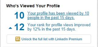 Improve your linkedin profile viewed profile box