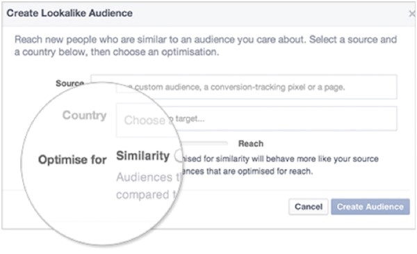 Increase sales online target lookalike audiences in Facebook