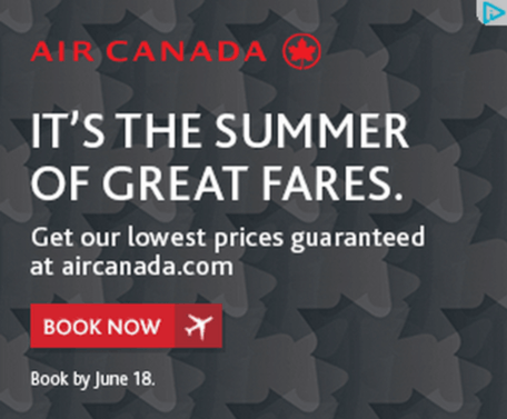 how to increase sales online display ad for air canada