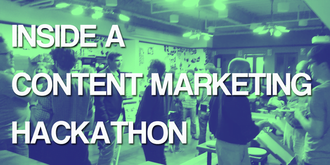 Inside a content marketing hackathon