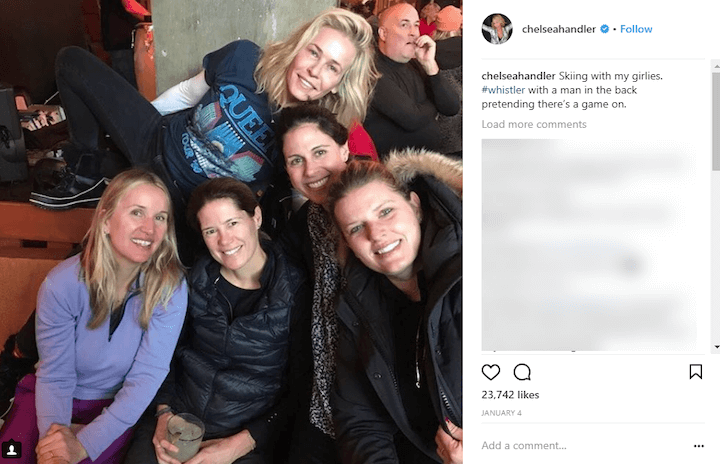 chelsea handler photobomb instagram caption example