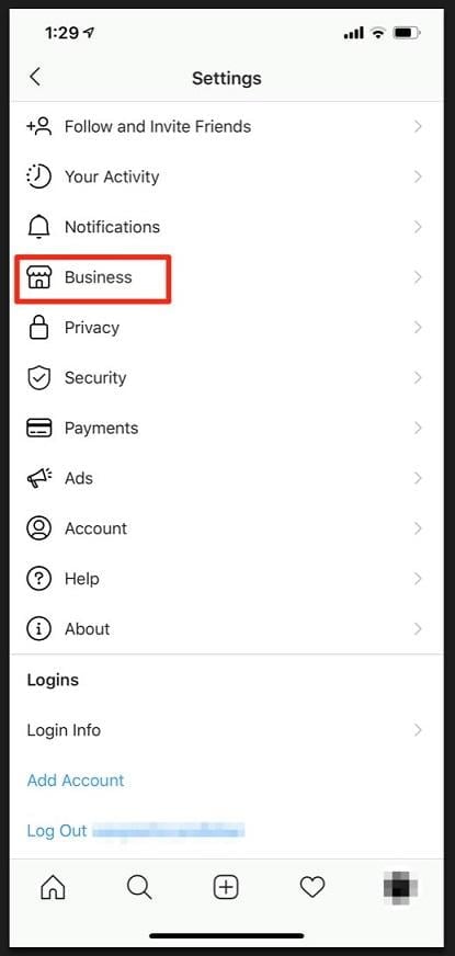 Instagram business