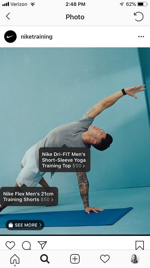 Instagram ecommerce checkout step 1