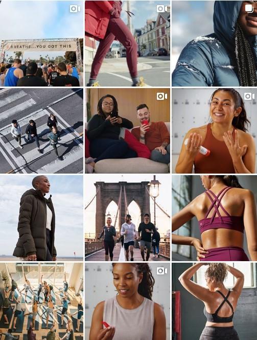 lululemon Instagram feed