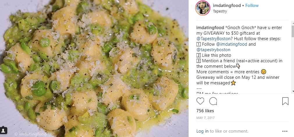 Instagram Marketing for Restaurants Contests