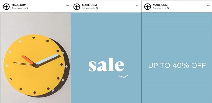 Instagram post with countdown timer