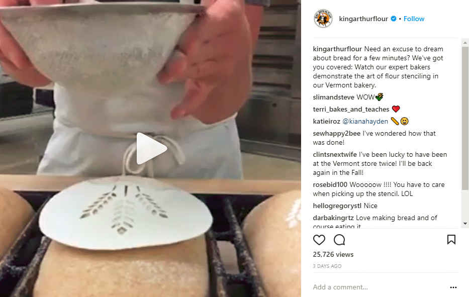 Instagram Videos Flour