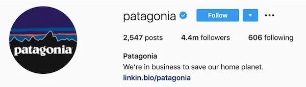 instagram bios patagonia