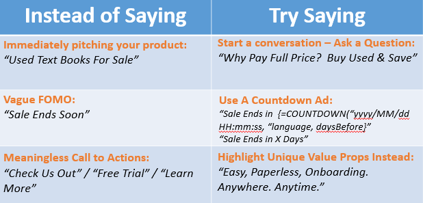 how to replace brief ad copy in expanded text ads