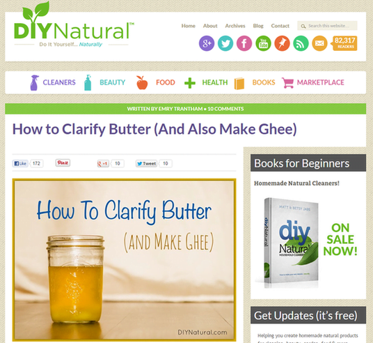 Is email marketing effective DIY Natural ghee blog post