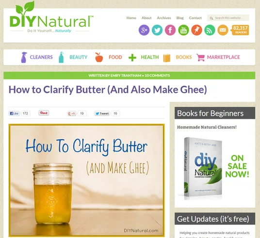Is email marketing effective DIY Natural ghee blog post