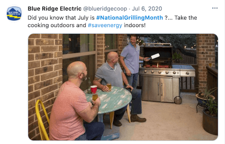 july marketing ideas grilling month twitter post