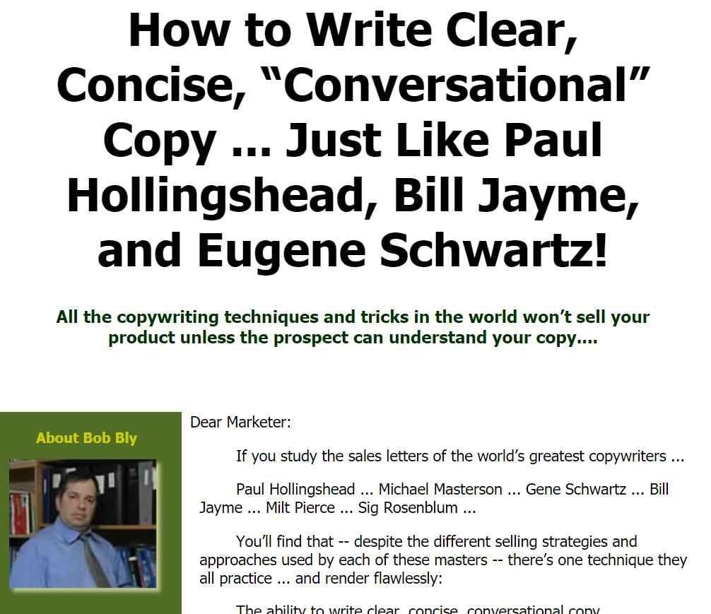Landing page designs bad page example