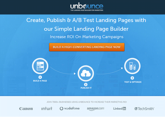 Landing page ideas one-click signup