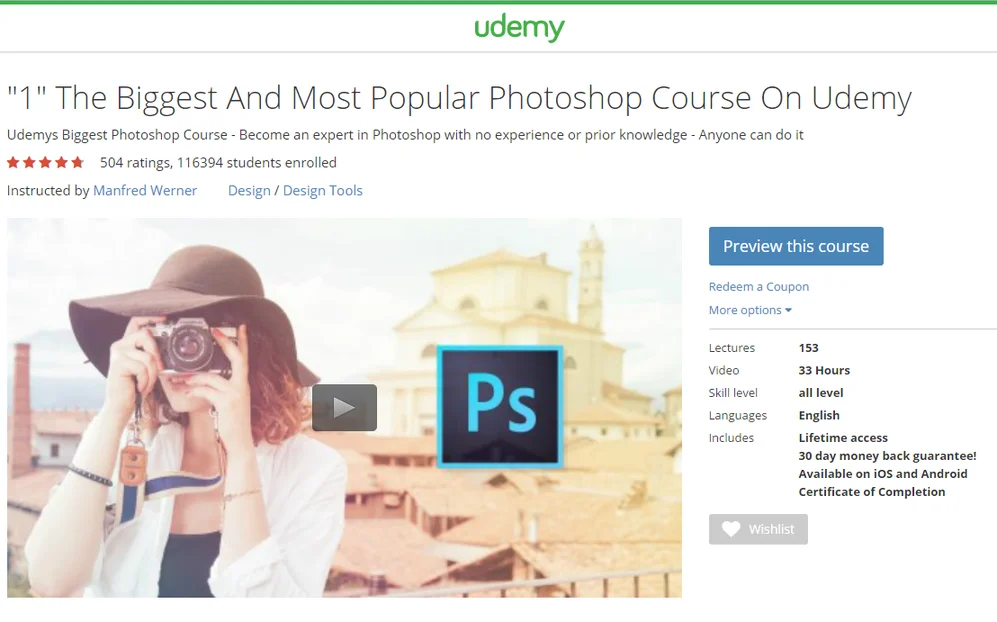 Learn Photoshop Udemy