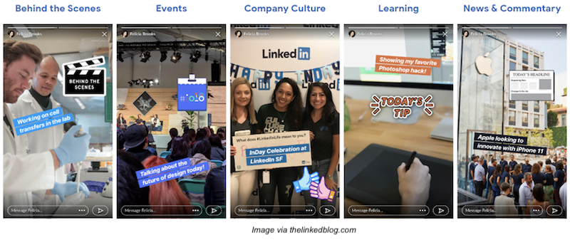 linkedin stories—examples