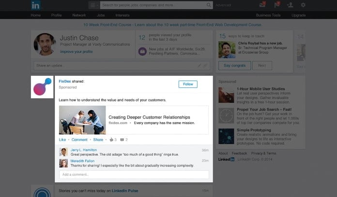 LinkedIn Rolls Out Interest Targeting for Advertisers